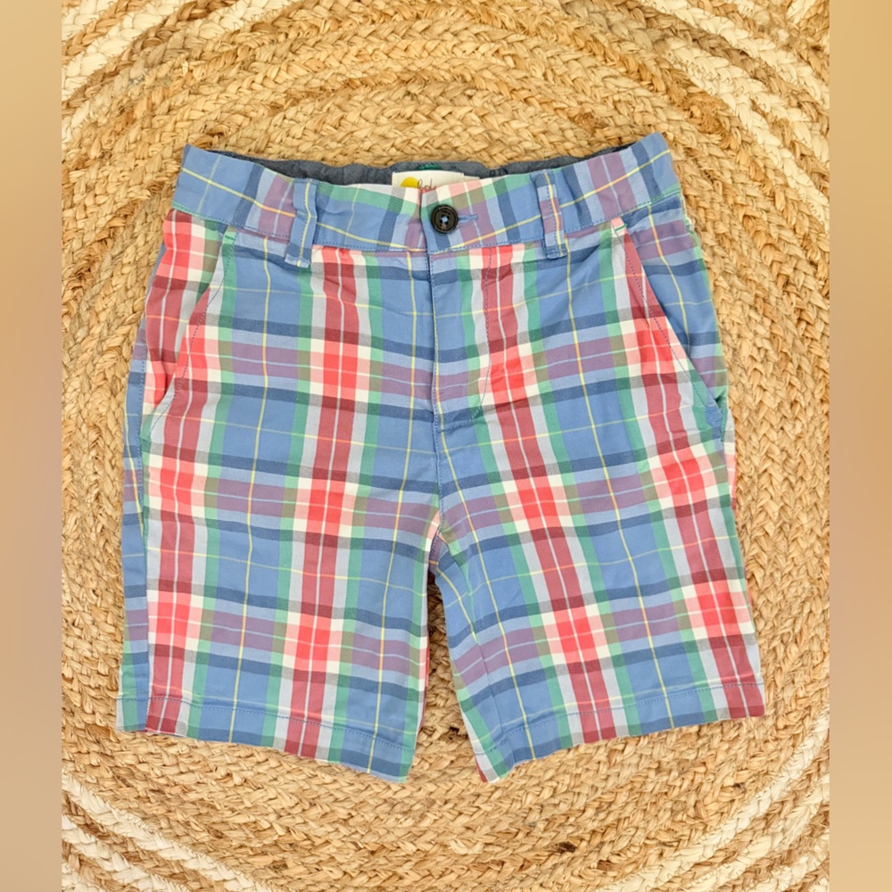 Boden Kids' Plaid Shorts